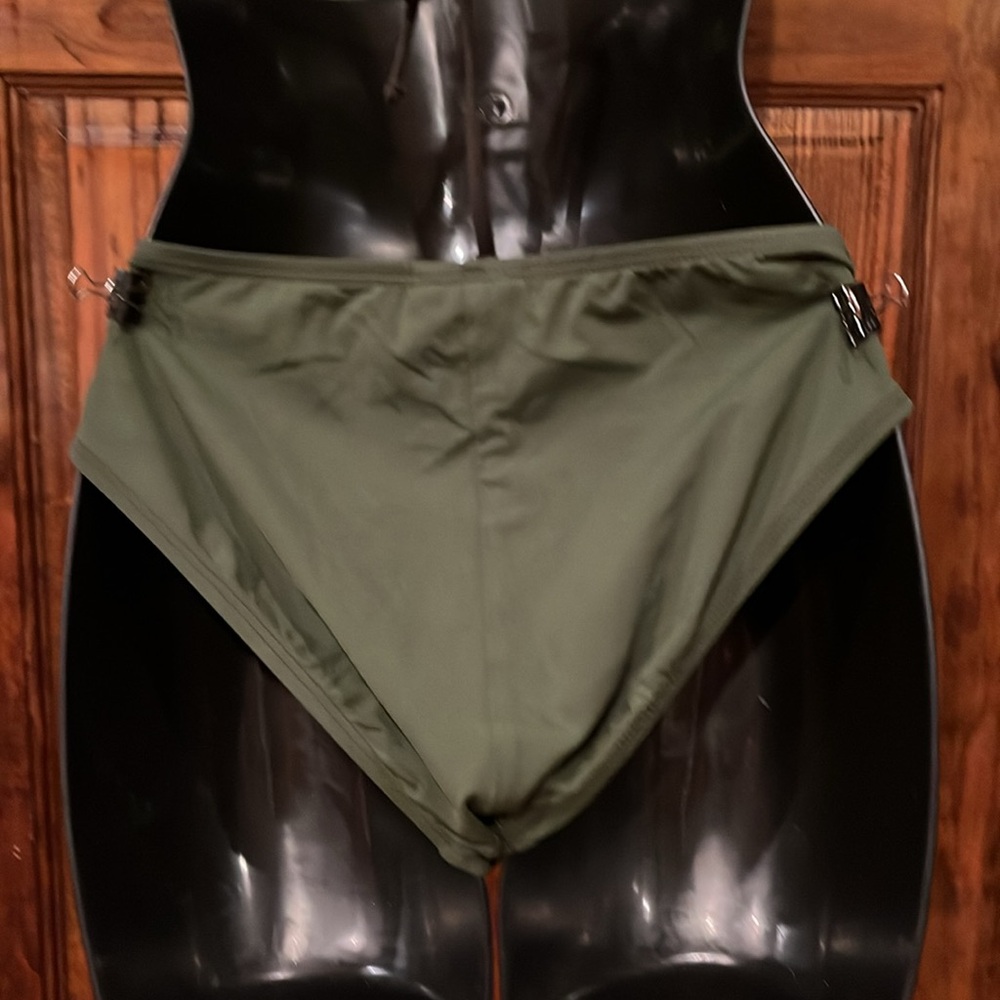 Olive Green Bikini Bottoms - Picture 3 of 5